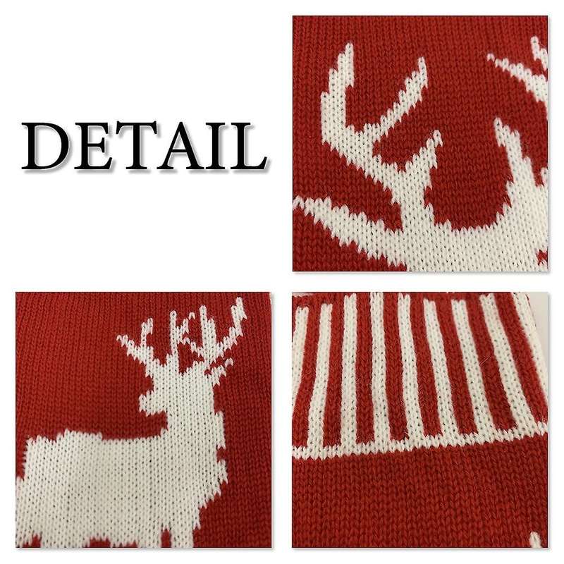 3 Pcs Christmas Stocking, Xmas Fireplace Socks Candy Gift Bag, B
