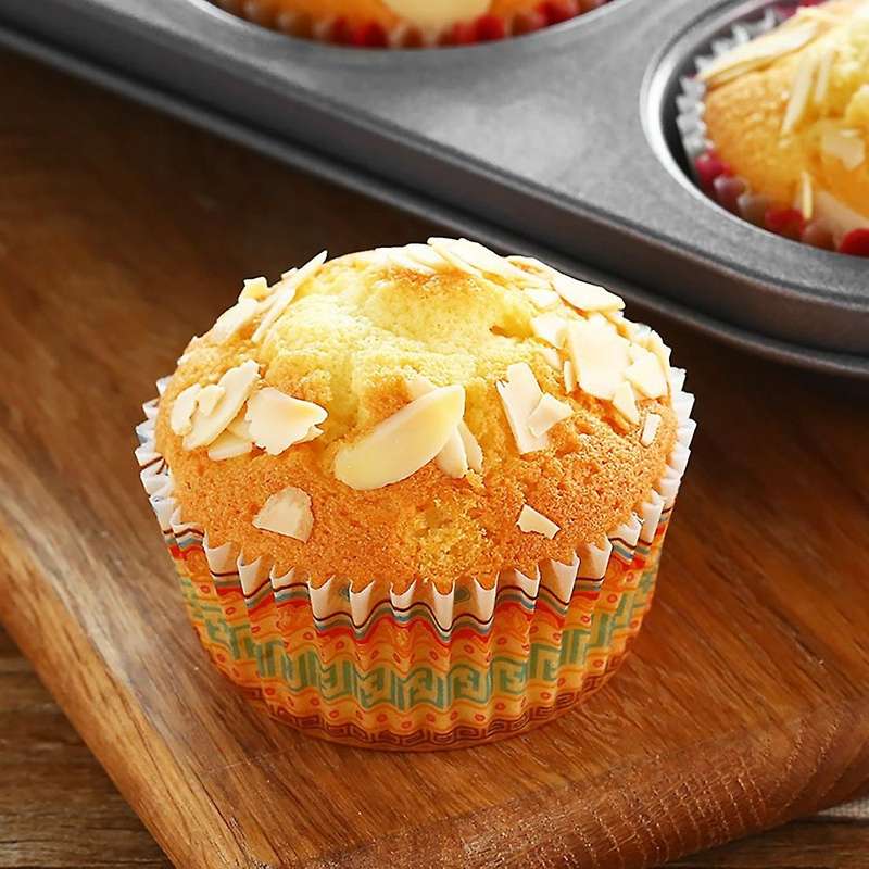 6 and 12 Holes Non-stick Round Cupcake Mold Pan Muffin Tray A