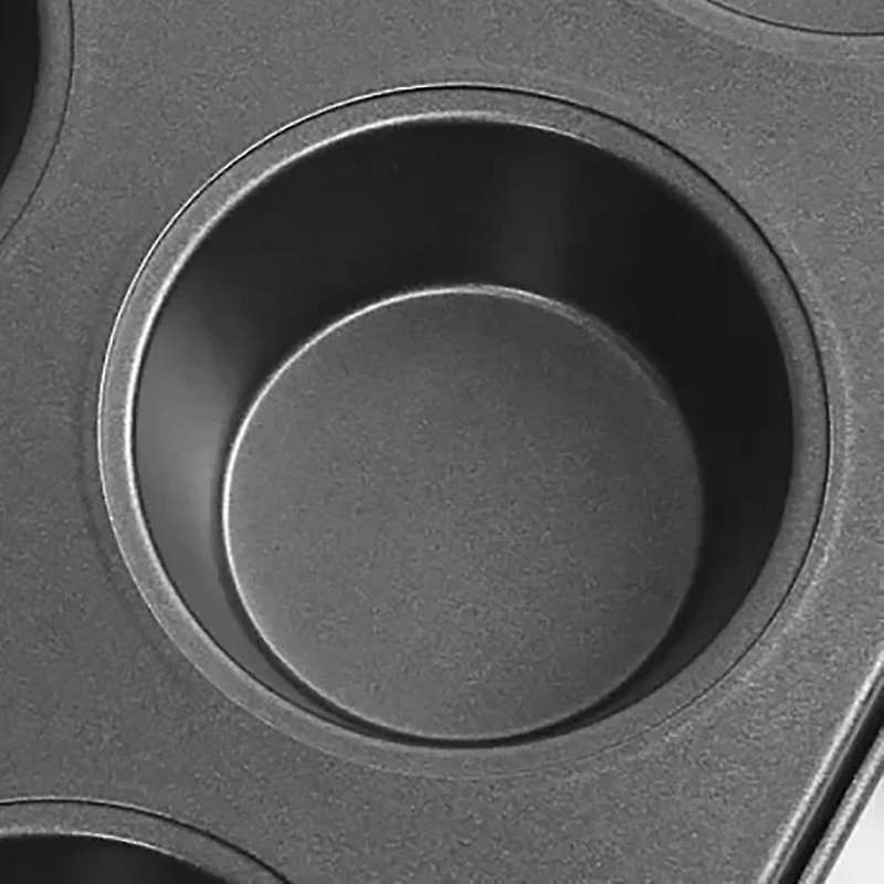 6 and 12 Holes Non-stick Round Cupcake Mold Pan Muffin Tray A