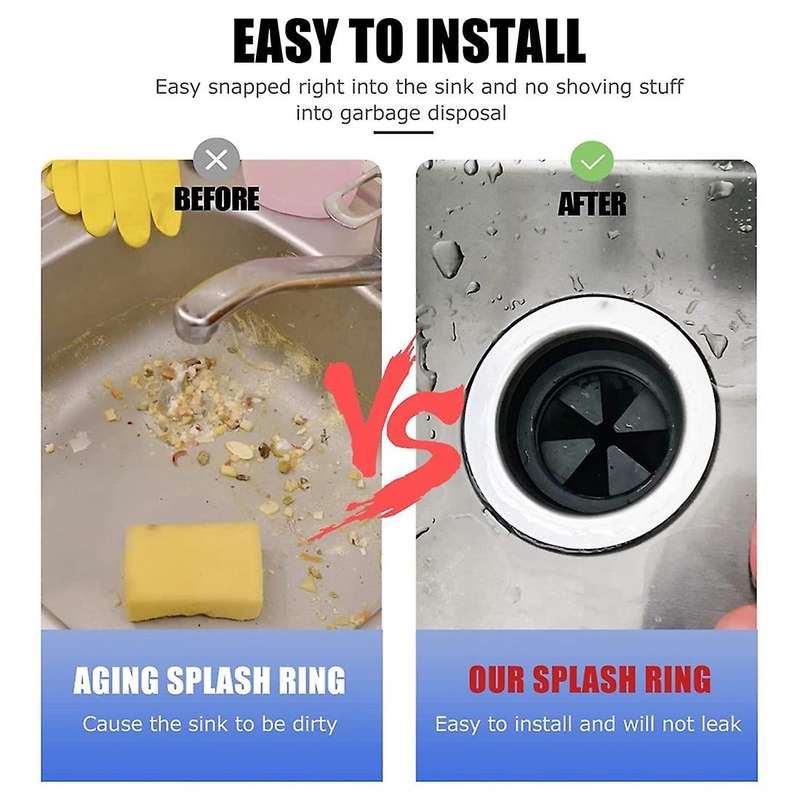 Garbage Disposal Splash Guards, for Insinkerator Evolution 2-pack