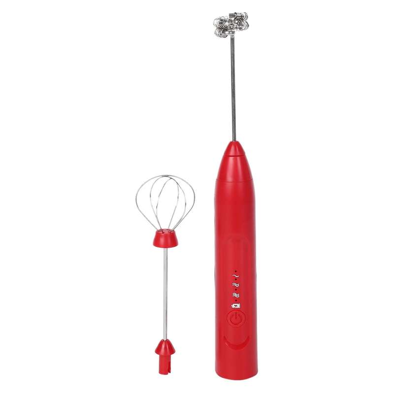 Electric Mixer Blender Milk Frother Handheld,red
