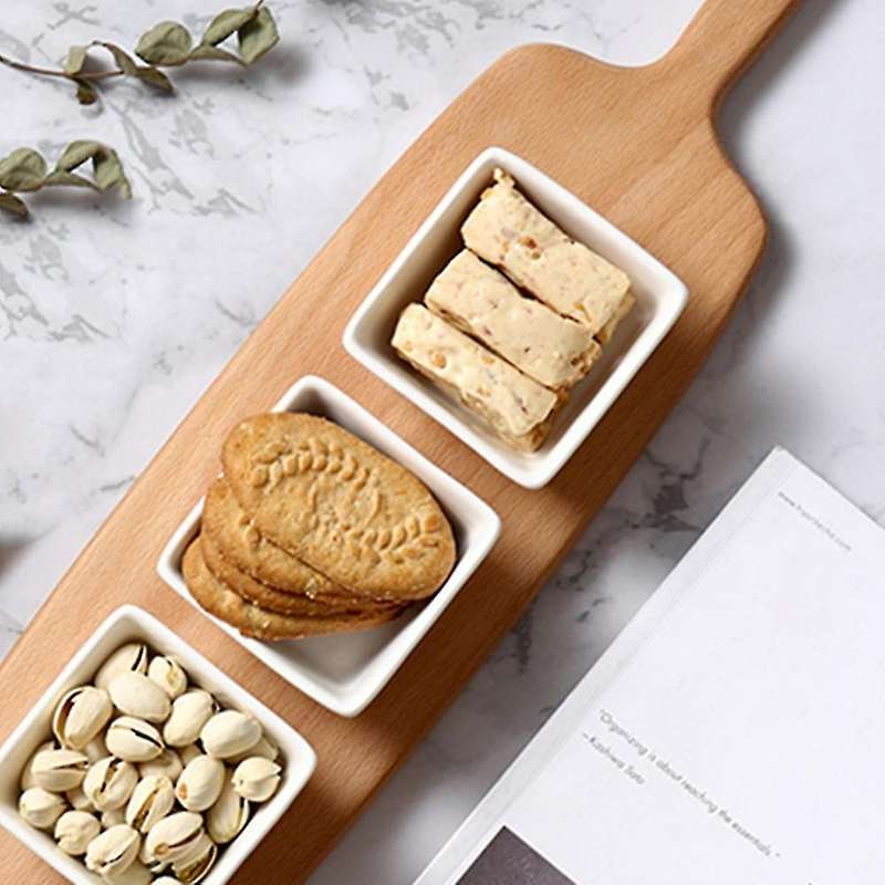 Wood Vintage Italian Style Wooden Board, Bread Crackers Tray