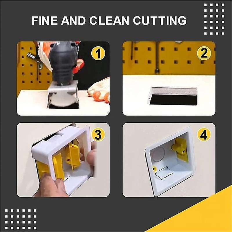 2pcs Square Slot Cutter, One Step In Place Square Slot Cutter