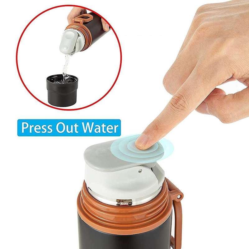 Stainless Steel Vacuum Coffee Cup with Handle,flask Thermos