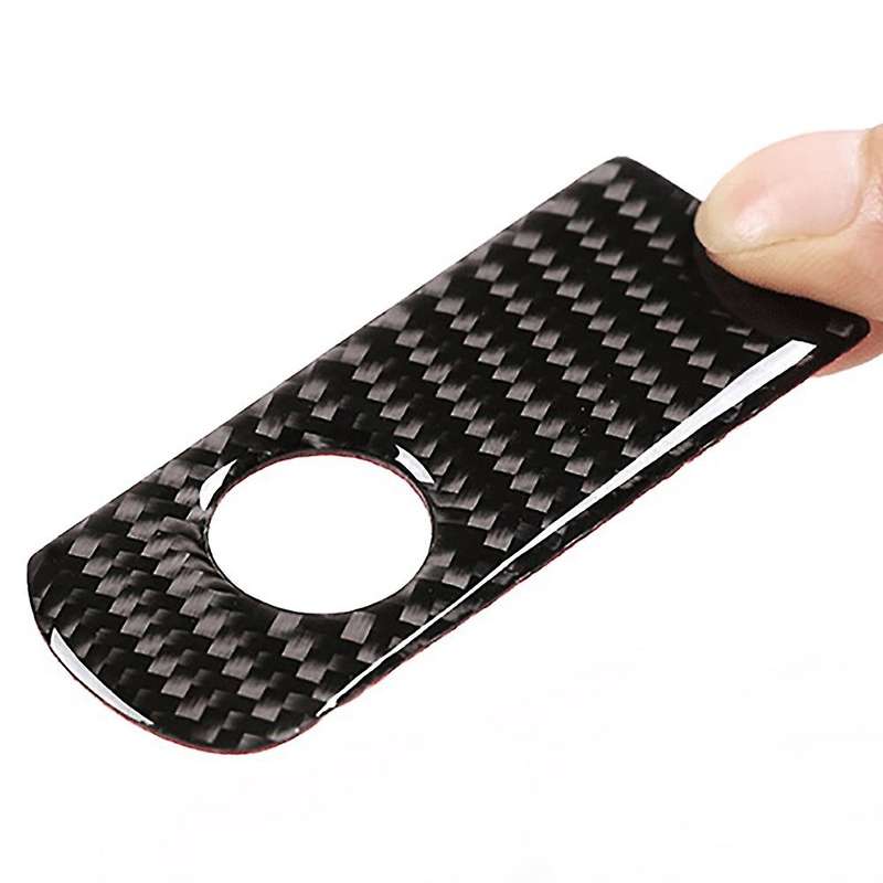 Car Soft Carbon Fiber Glove Box Switch Cover for Touareg 2011-2018