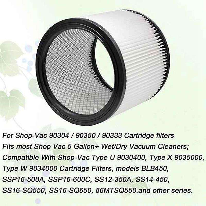 Filter for Shop Vac 9030400 90304 for Most Wet / Dry Vacuum Cleaners