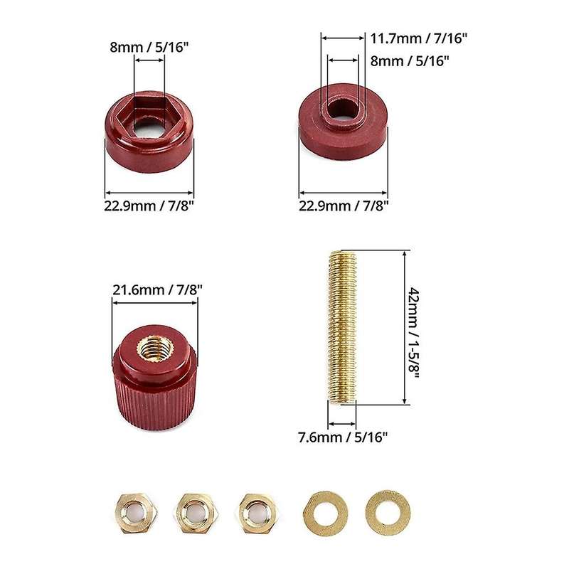Power Junction Post Connector Terminal Kit, 4pcs M8 Premium Remote
