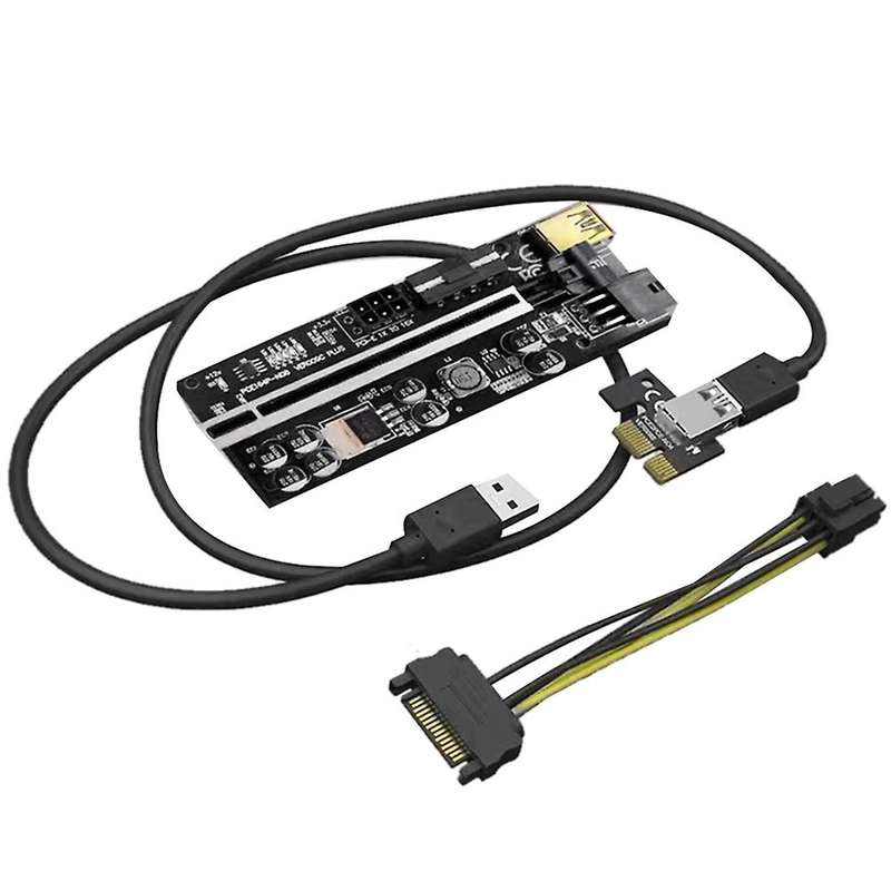 Conversion Board Temperature Display Pciex1 to X16 Video Card