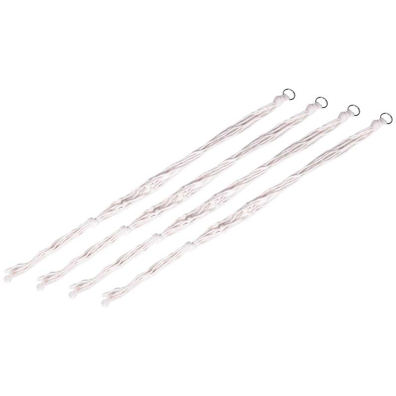 4 Pcs Macrame Plant Hanger Set Handmade Cotton Rope