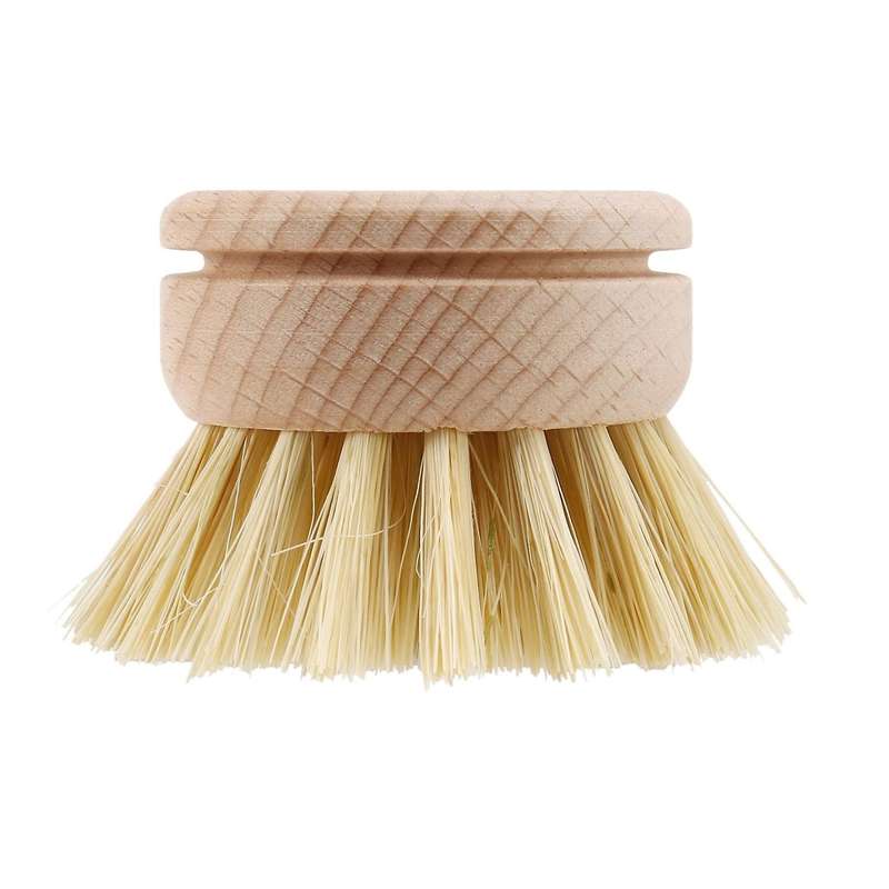 6 Pcs Replacement Brush Heads Wooden Cleaning Dish Brush Kitchen