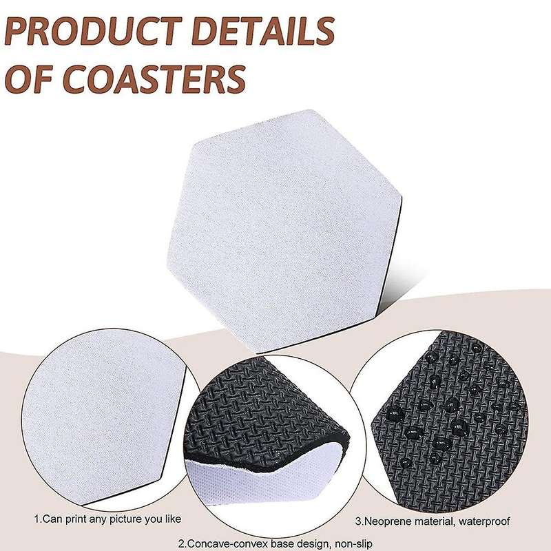 Sublimation Blank Coaster,diy Sublimation Waterproof Blank Coaster