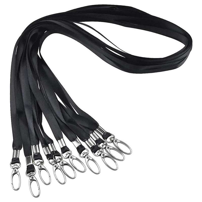 Lanyards for Neck Name Badge Keys Office Flat Nylon Lanyards 20pcs