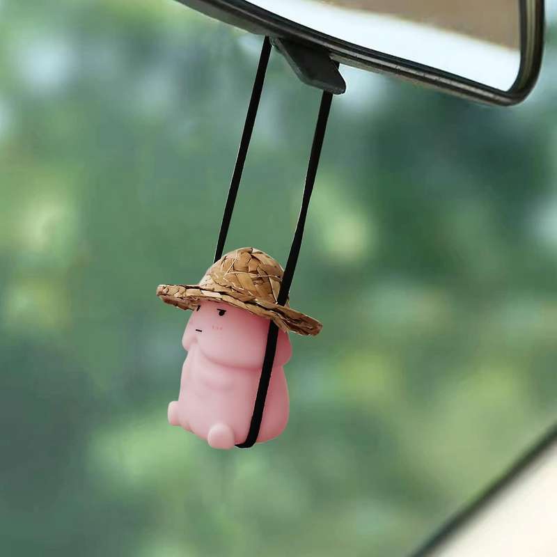 3pcs Cartoon Pendant Car Hanging Ornament for Rear View Mirror Car