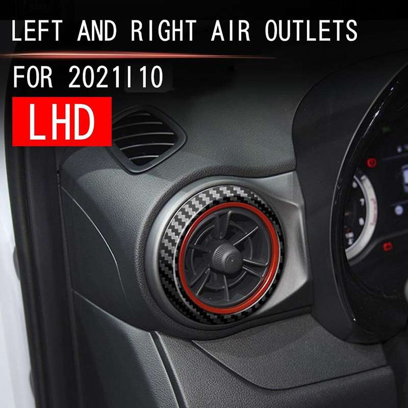 Front Air Conditioning Vent Outlet Decoration Cover Sticker 2pcs