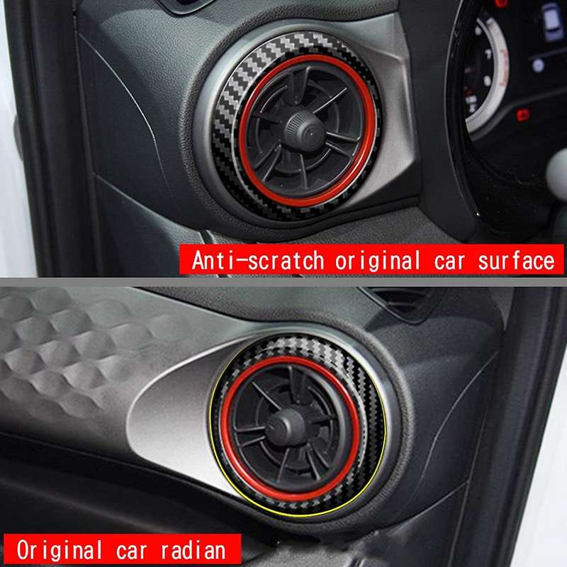 Front Air Conditioning Vent Outlet Decoration Cover Sticker 2pcs