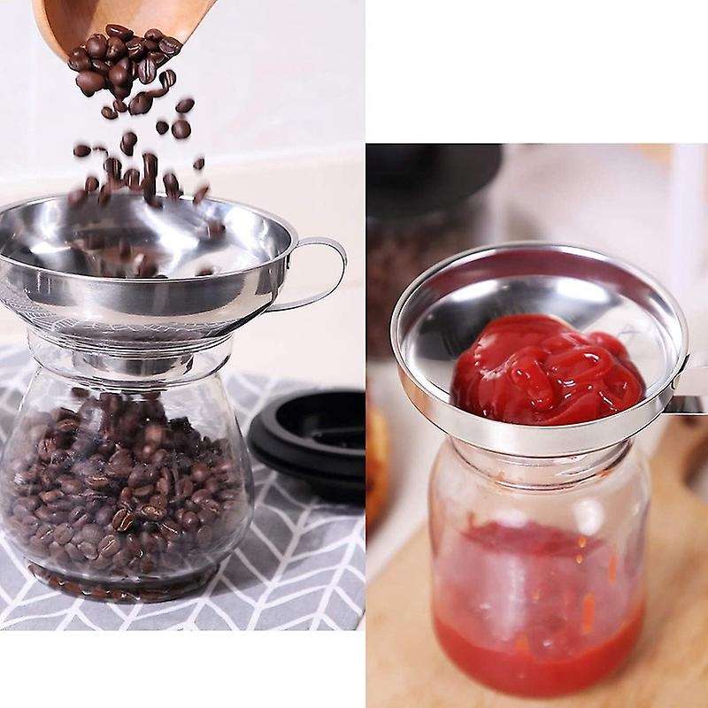 4 Pack Stainless Steel Kitchen Funnel Is for Transferring Liquid