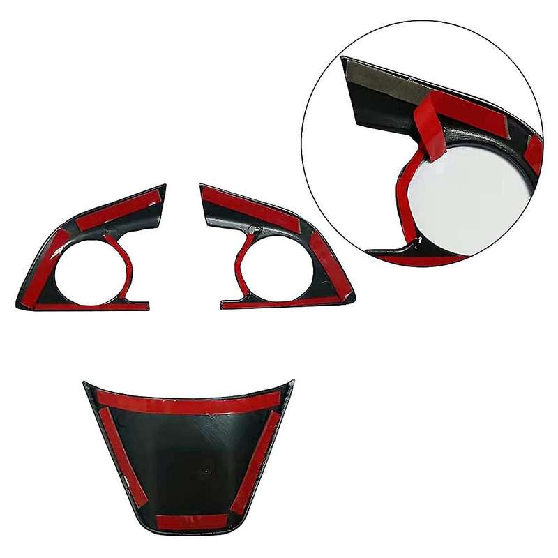 3pcs Abs Steering Wheel Button Cover Sticker,for Avolon 2019 -2022