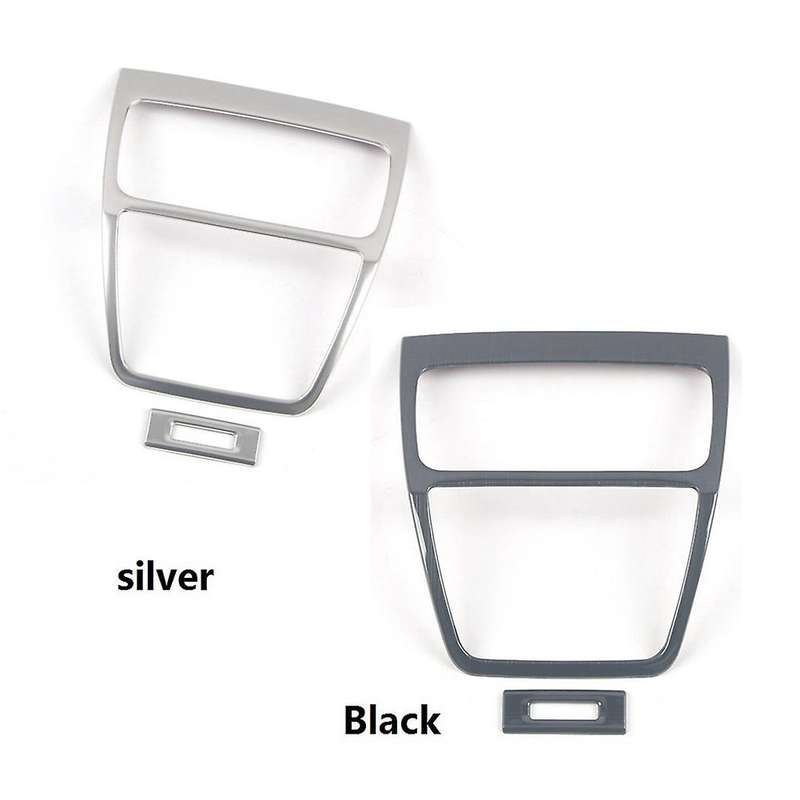 Rear Air Outlet Vent Frame Cover Armrest Box Trim,silver