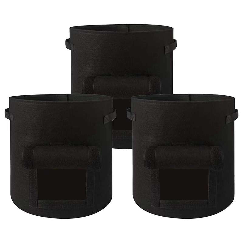3packs 7 Gallon Plant Grow Bags with Breathable and Two Handles