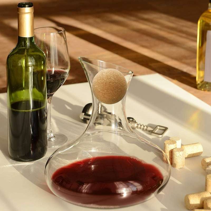 4 Pieces Wine Cork Ball Stopper Wine Cork for Decanter Replacement