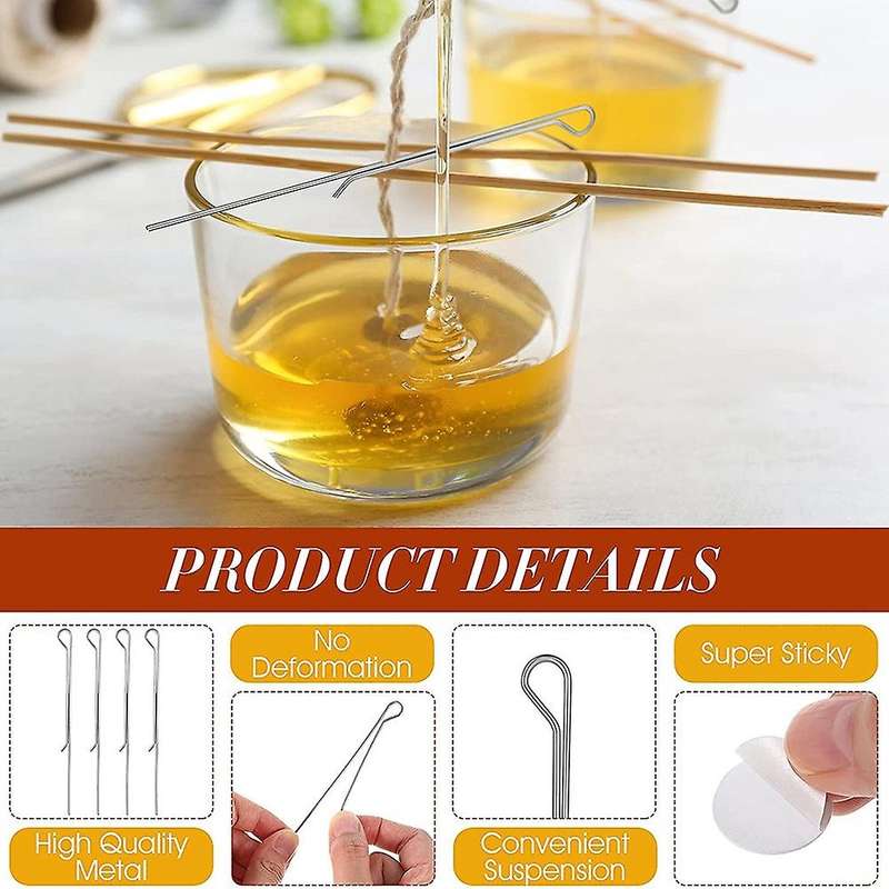 30pcs Candle Wick Holders Wick Elastic Wick Holders Candle Wick Bar
