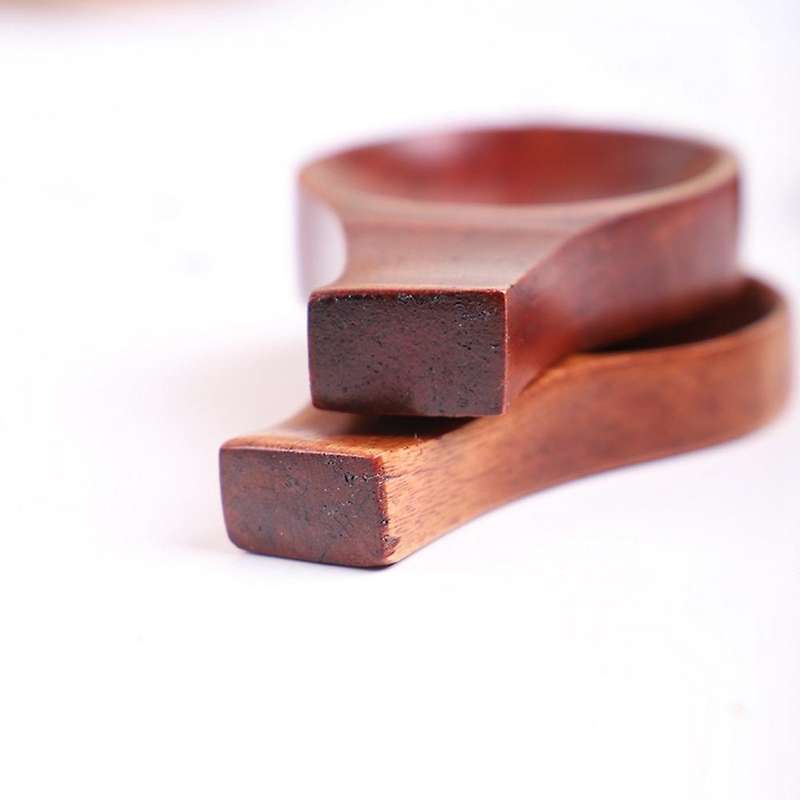 Wood Sauce Dish Chopsticks Stand 2 In 1 Solid Double-use Tableware