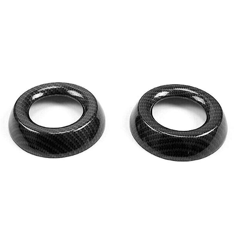 Abs Carbon Fiber Dashboard Side Air Outlets Vent Trim for Nissan
