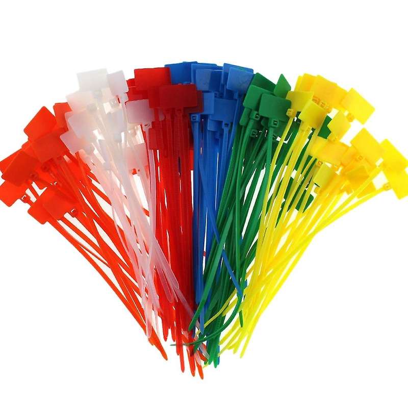 250 Pcs 7colors Nylon Cable Marker Wire Zip Mark Tags Power Marking