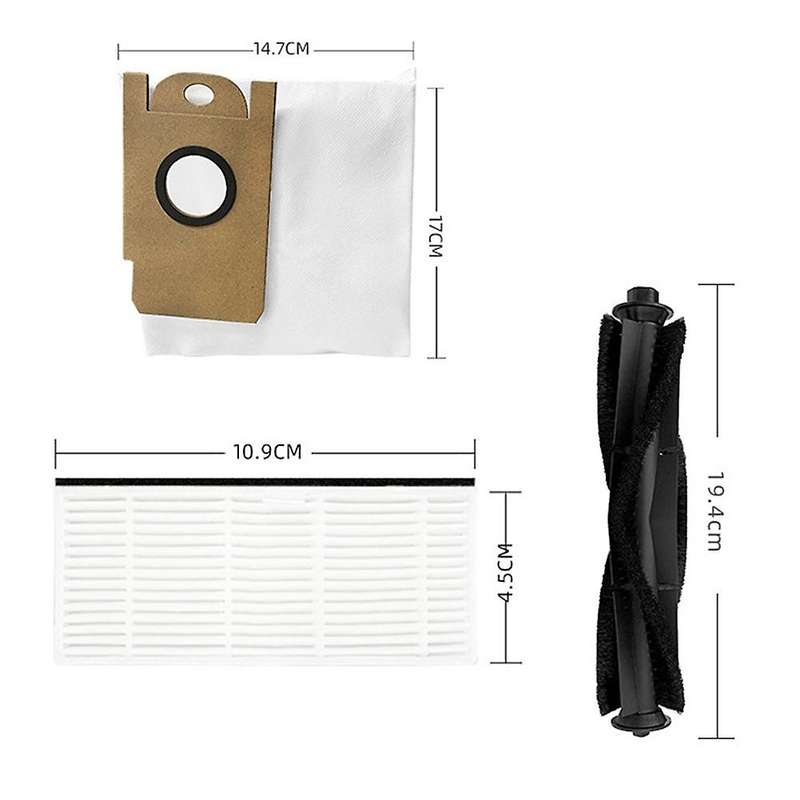 Replaceable Accessory Parts Dust Bag Main Brush for Lydsto R1 Robot