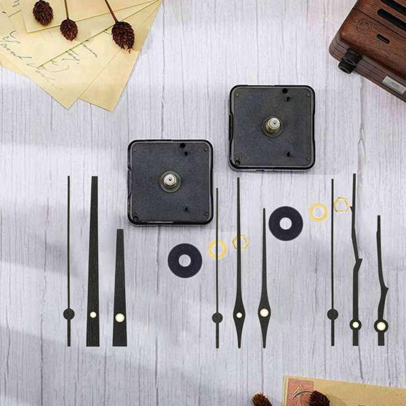 2pcs Quartz Clock Movement Mechanism Parts for 12 Inch Wall Clock