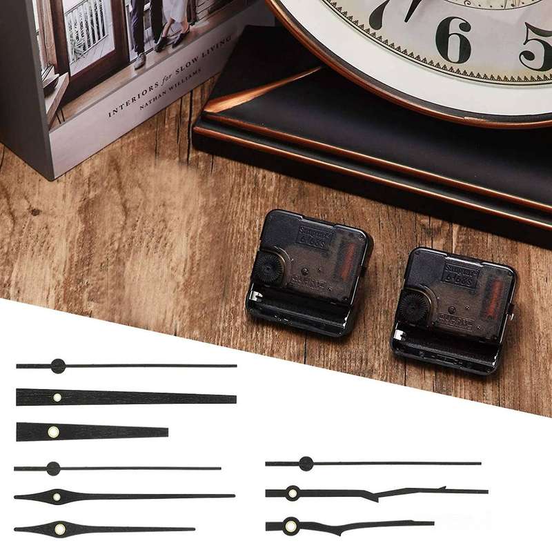 2pcs Quartz Clock Movement Mechanism Parts for 12 Inch Wall Clock