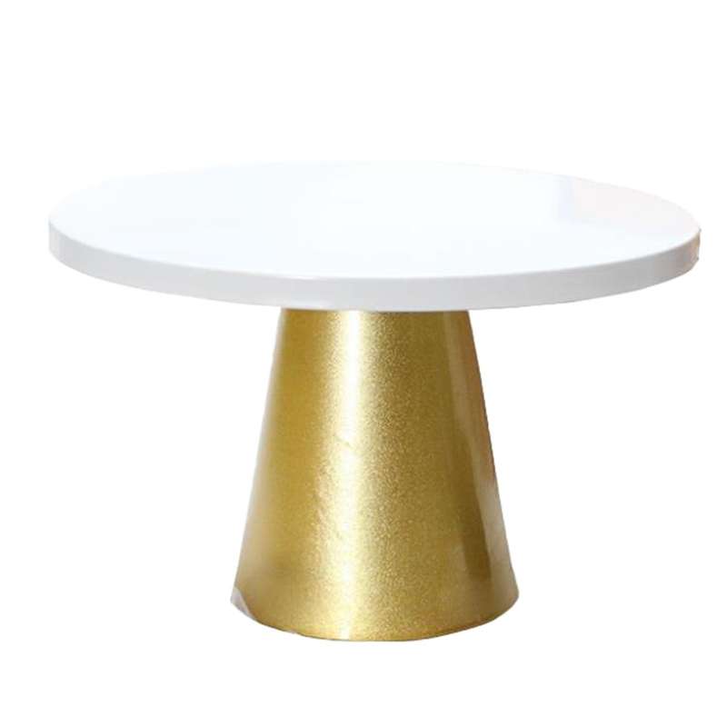 Metal Iron Cake Stand Round Pedestal Dessert Display Rack 20.5x12cm