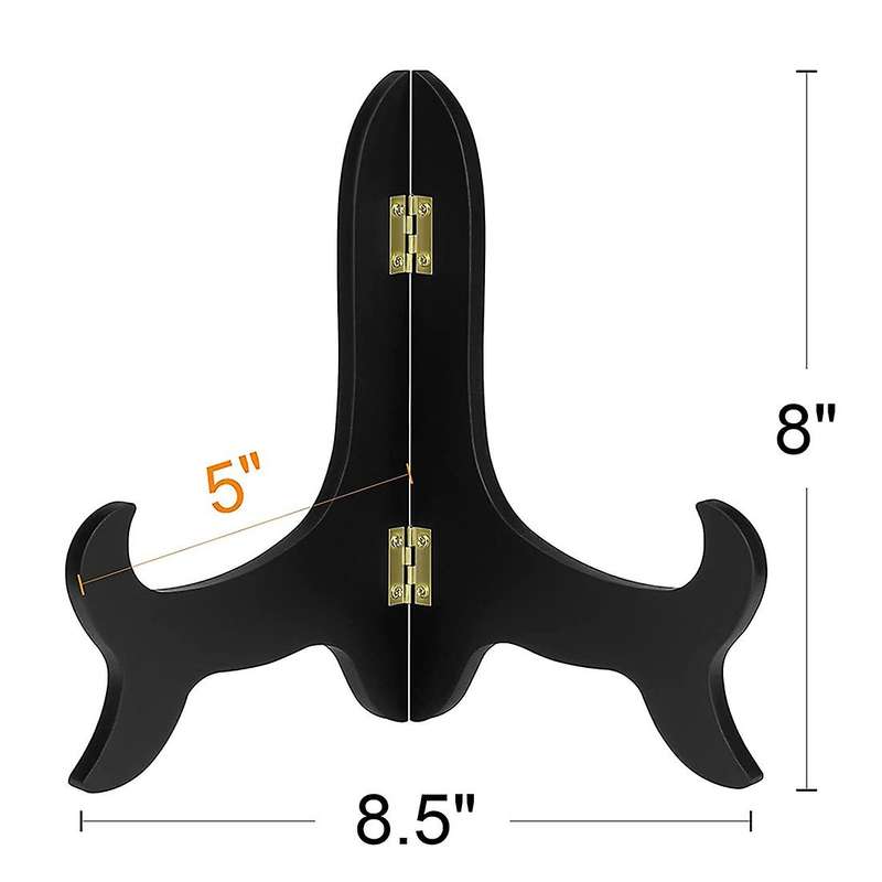 6 Pieces Of 5-inch Wooden Display Shelf Board Easel Stand