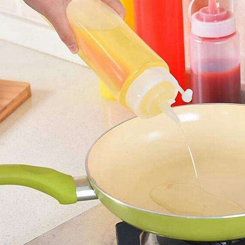 12 Pack 8 Oz Squeeze Squirt Condiment Bottles with Twist On Cap Lids