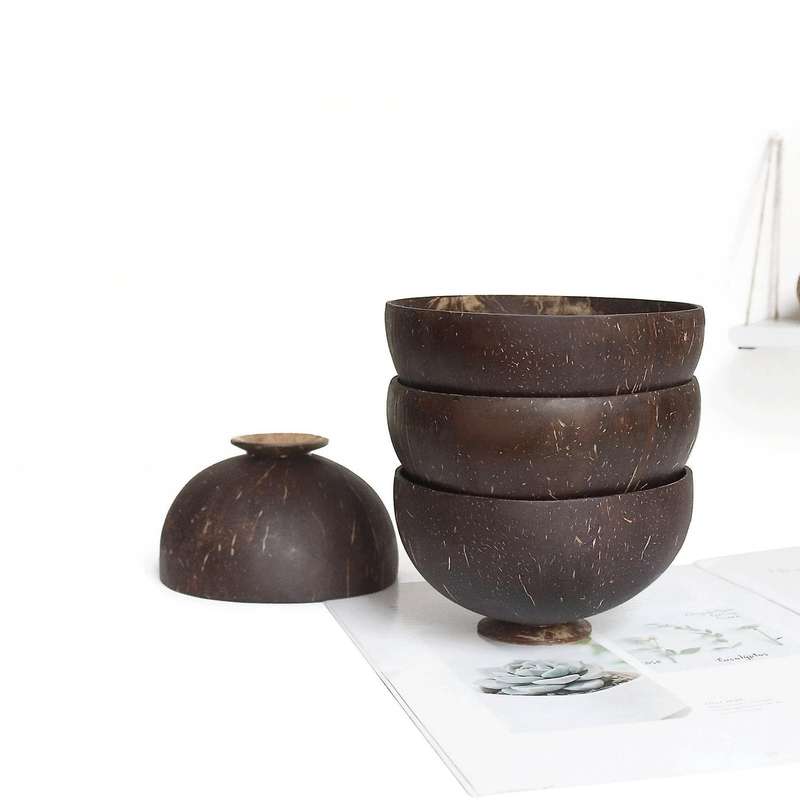 Coconut Bowls with Spoons,forks,smoothie Bowls,salad Bowls