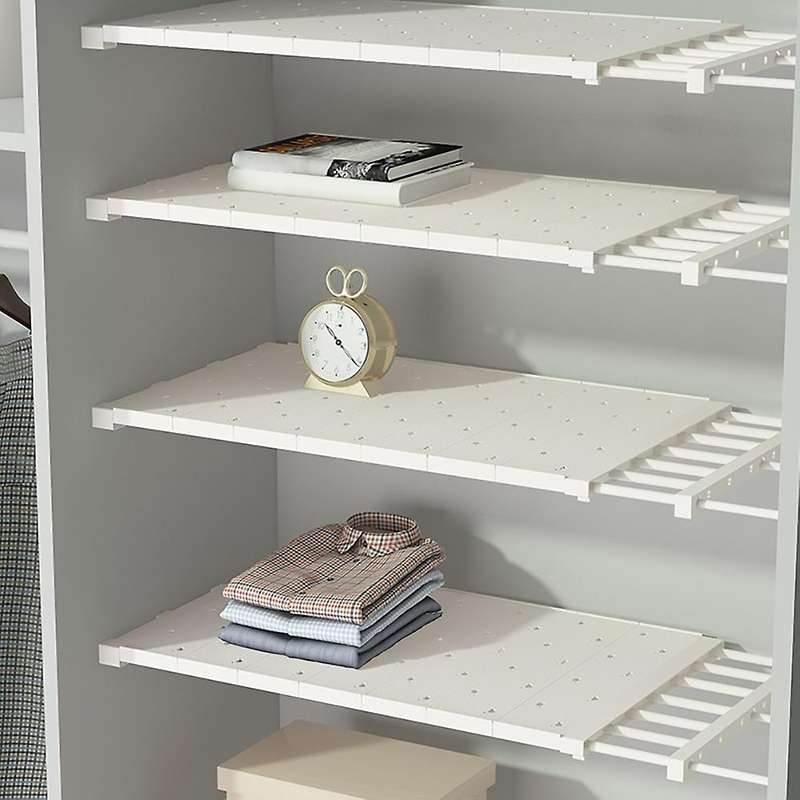 Retractable Airing Cupboard Storage Rack Shelf for Bookcase 24x48cm