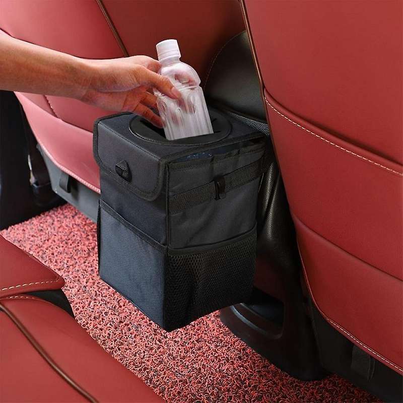 Home Outdoor Car Waterproof Foldable Trash Box Leather Box Trash Bin