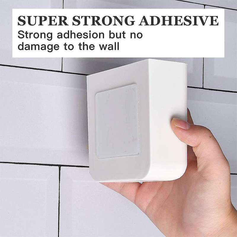 4 Pack Self Adhesive Organizer Storage Box Remote Control Holder