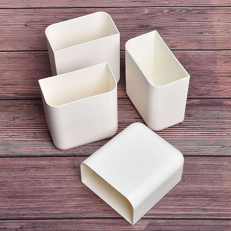 4 Pack Self Adhesive Organizer Storage Box Remote Control Holder