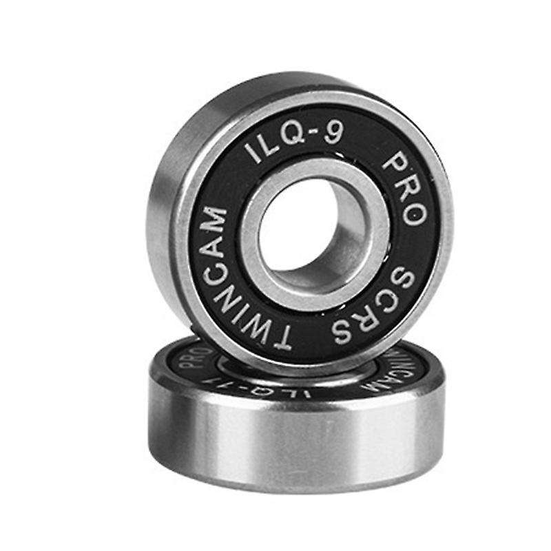 20pcs 608 2rs Ball Bearings, for Skateboards, Inline Skates, Black