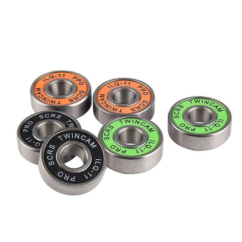20pcs 608 2rs Ball Bearings, for Skateboards, Inline Skates, Black