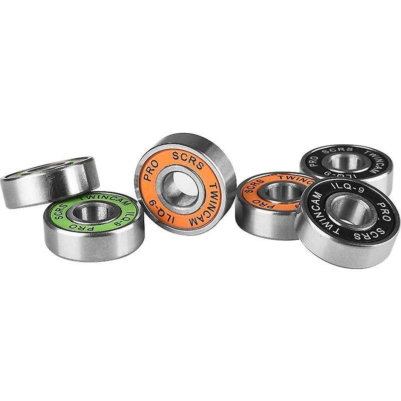 20pcs 608 2rs Ball Bearings, for Skateboards, Inline Skates, Black