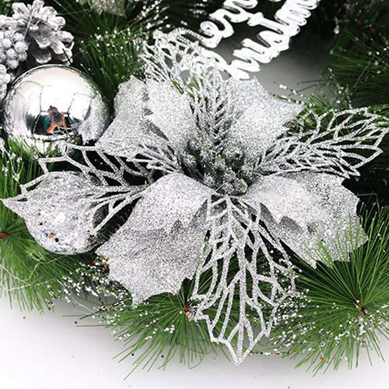 Christmas Decoration Pendant 30cm Christmas Wreath Purple