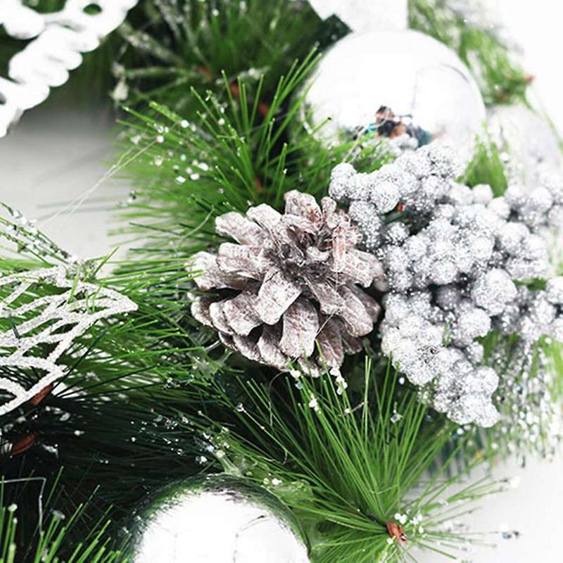 Christmas Decoration Pendant 30cm Christmas Wreath Purple