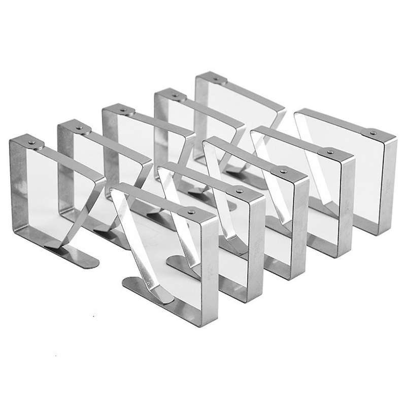 12 Pcs Tablecloth Clip Adjustable Stainless Steel Clip 8x7cm