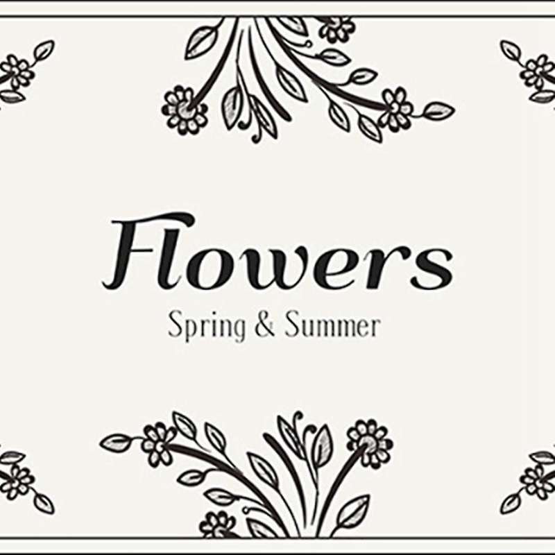Rectangle Bath Shower Mat Doormat Absorbent Flower(a,60x90cm)