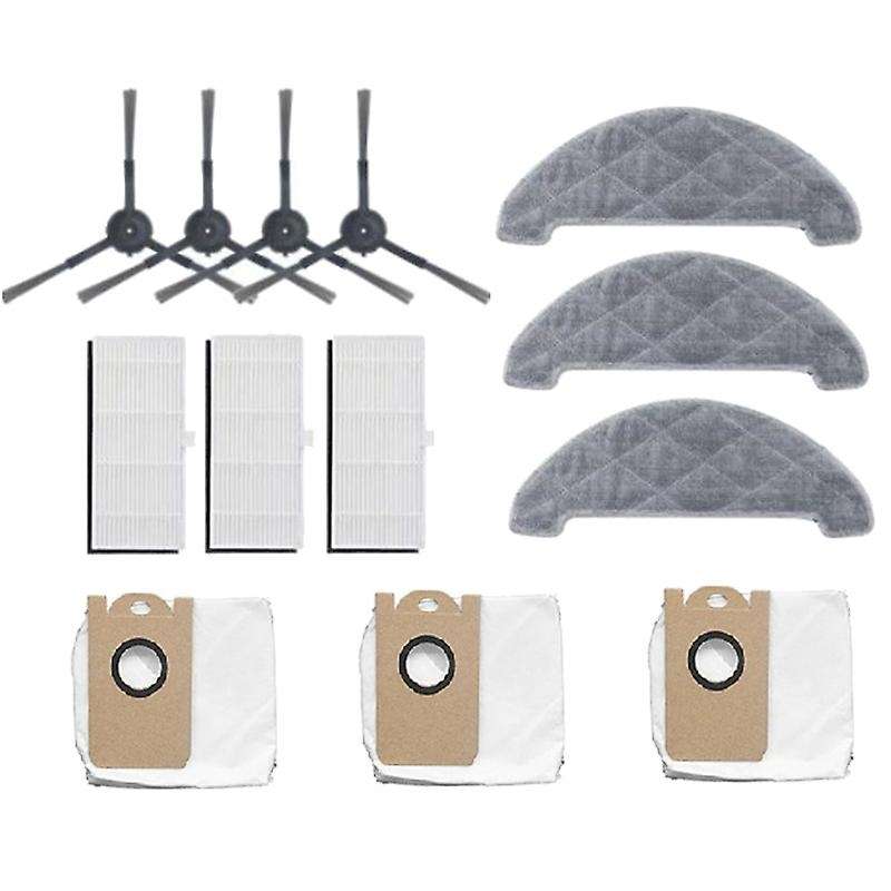 Side Brush Hepa Filter Mop Cloth Dust Bag Kit for Xiaomi Viomi S9