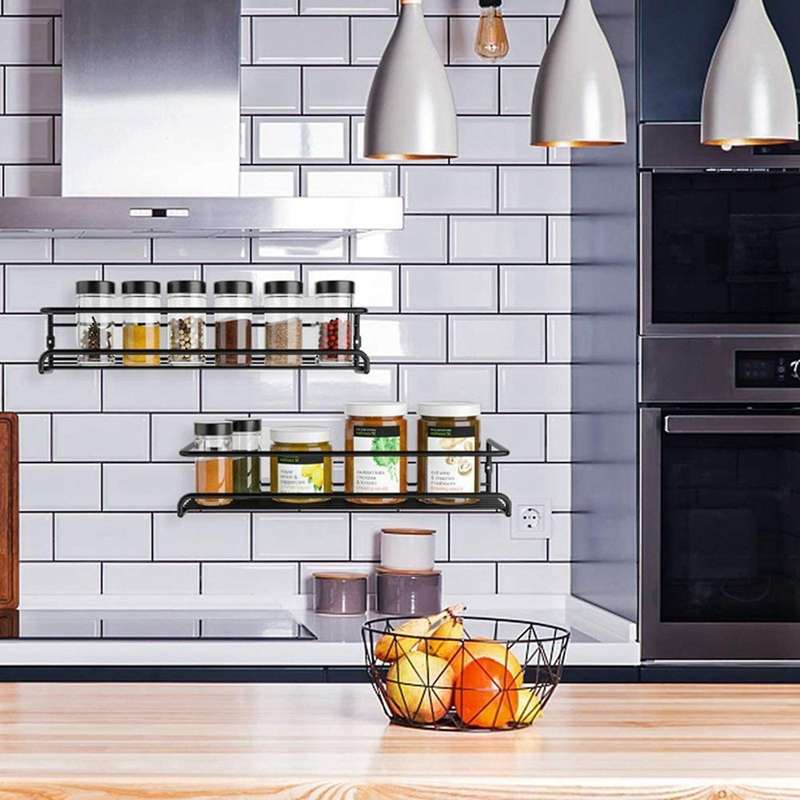 Kitchen Organizer Spice Organizer Wall Mount Seasoning Holder A