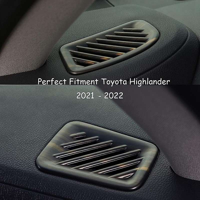 2pcs for Toyota Air Outlet Decoration Front Upper Dashboard