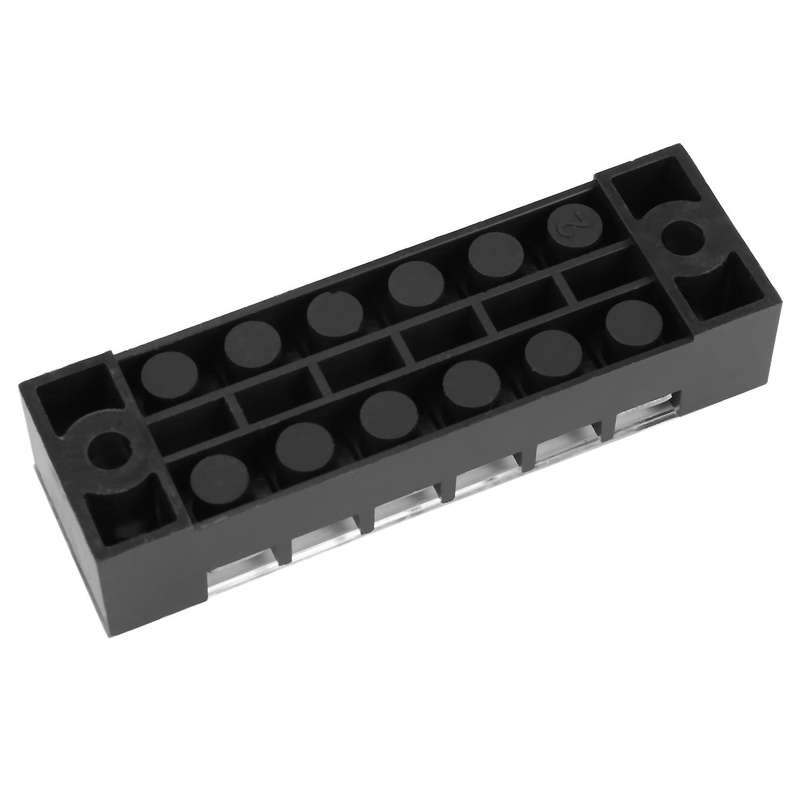 5 Pcs Screw Terminal Block, Double-row, 6 Positions, 600 V, 15 A